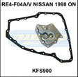 Transmission Filter Kit Fits Nissan 1998 On RE4-F04A/V KFS900 - Transgold