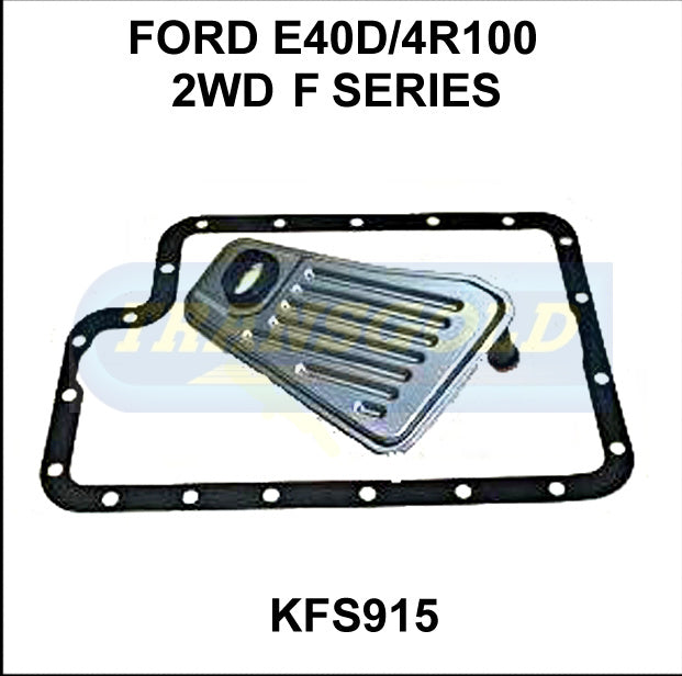 Transmission Filter Kit Fits Ford E40D/4R100 2WD F Series KFS915 - Transgold