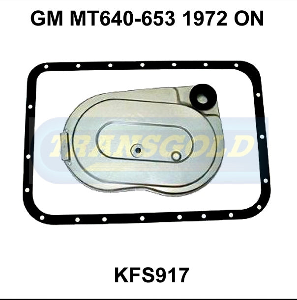 Transmission Filter Kit Fits GM Mt640-653 1972 On KFS917 - Transgold