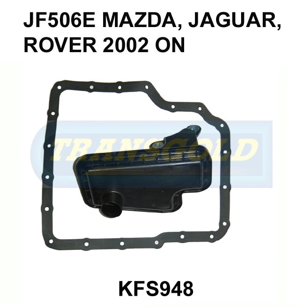 Transmission Filter Kit Fits Mazda, Jaguar, Rover 2002 On JF506E KFS948 - Transgold