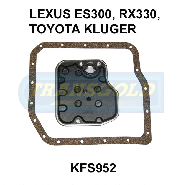 Transmission Filter Kit Fits Toyota Camry 2006 On, RX330 2003 On KFS952 - Transgold