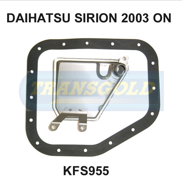 Transmission Filter Kit Fits Daihatsu Sirion 2003 On KFS955 - Transgold