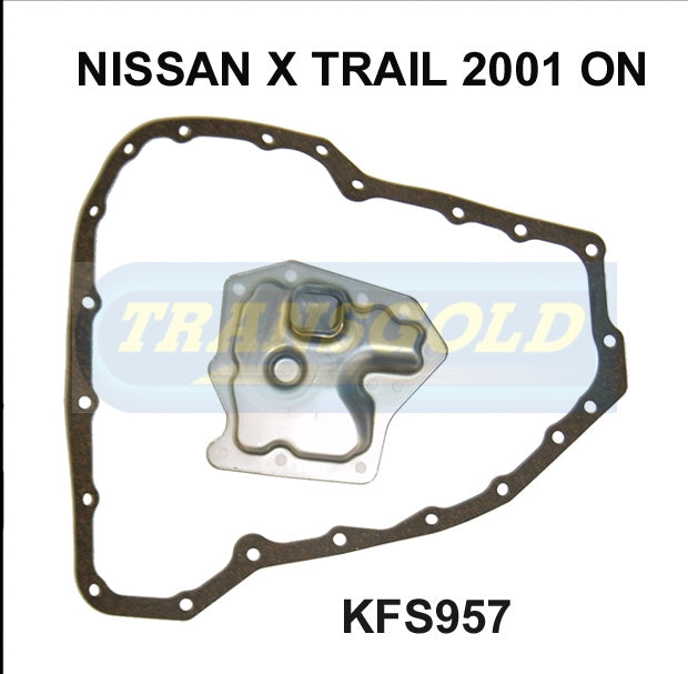 Transmission Filter Kit Fits Nissan X Trail 2001 On KFS957 - Transgold