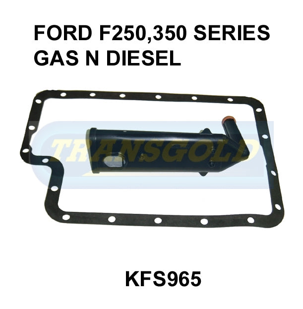 Transmission Filter Kit Fits Ford F250,350 Series Gas N Diesel KFS965 - Transgold