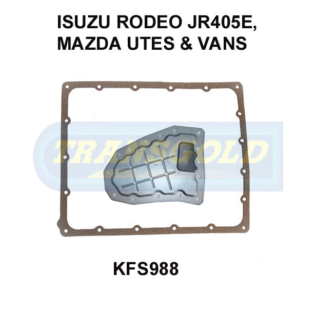 Transmission Filter Kit Fits Mitsu Commercial, Nissan, Econovan, Bongo JR405 KFS988 - Transgold