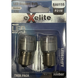 LED Bayonet Bulbs 12V 21W BAU15S Amber 6000K (2PK) - Exelite