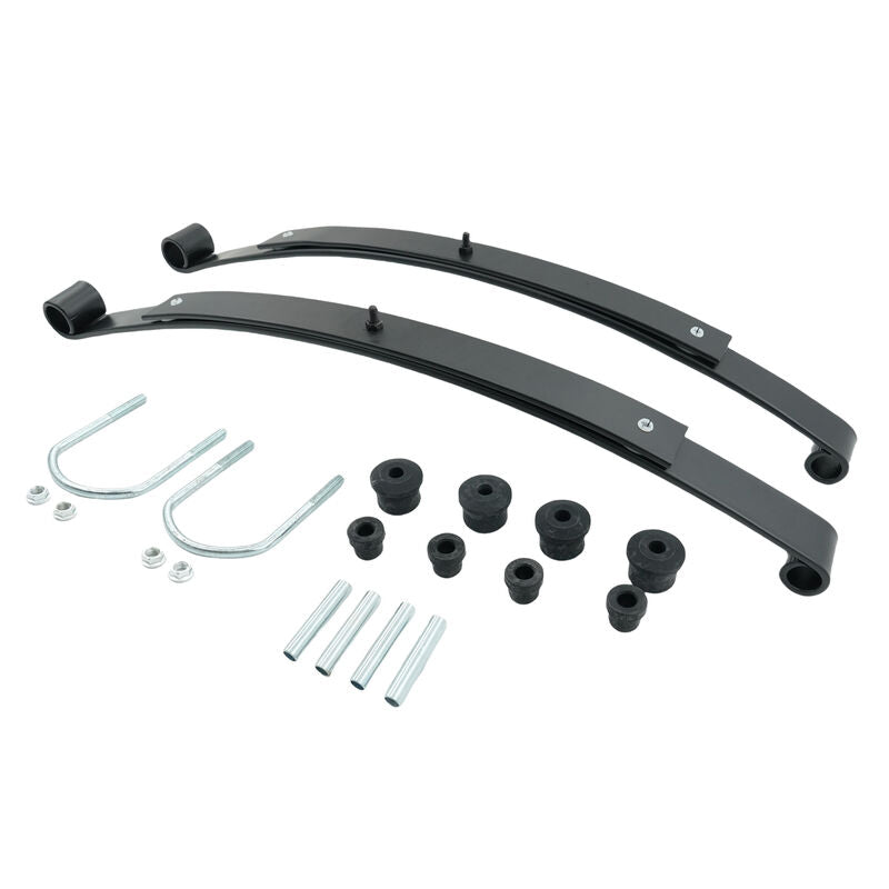 Golf Cart 2-Leaf Rear Leaf Springs Set With Bushing Kit Fit For EZGO RXV 2008-ON LHS-EZ001-2PCS - Machter