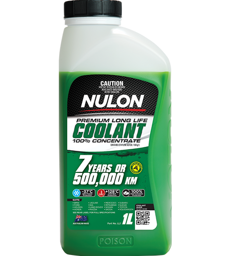 Green Premium Long Life Coolant 100% Concentrate - Nulon 1L