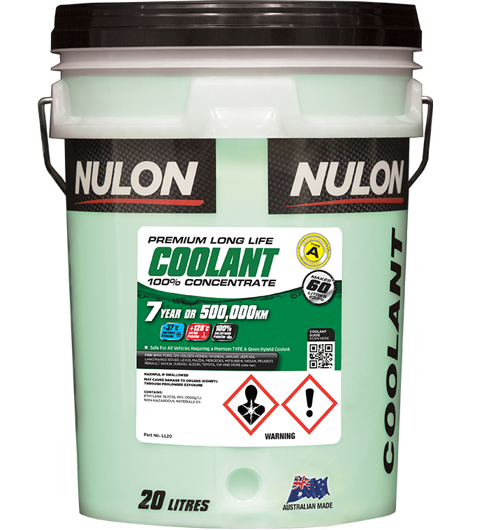 Green Premium Long Life Coolant 100% Concentrate - Nulon 20L