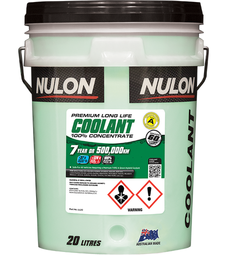 Green Premium Long Life Coolant 100% Concentrate - Nulon 20L