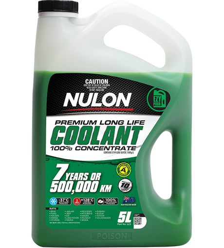 Green Premium Long Life Coolant 100% Concentrate - Nulon 5L