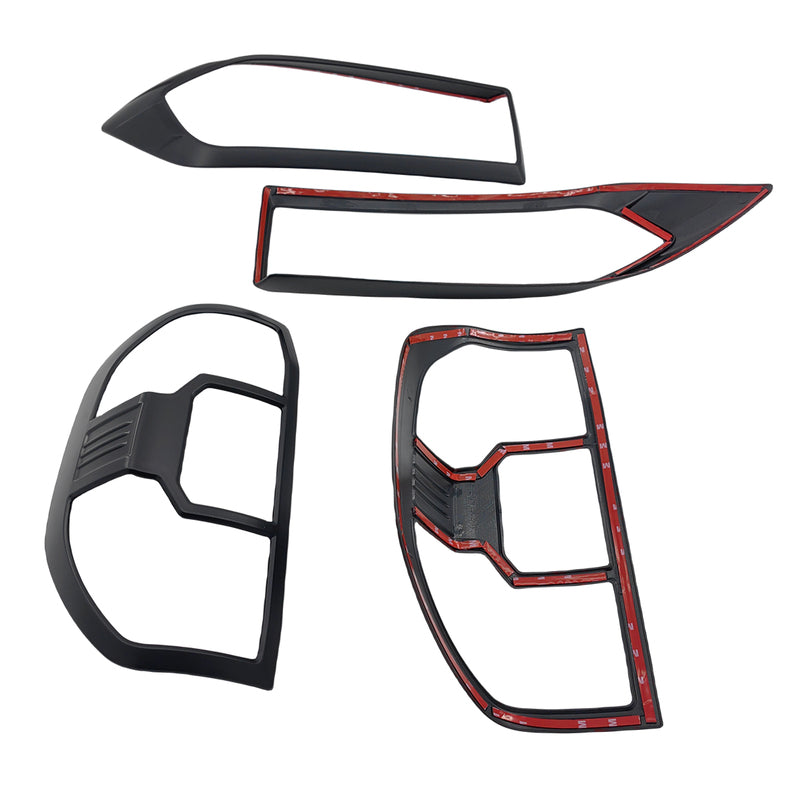 Matte Black Headlight & Tail Light Trim Covers Fit For LDV T60 2017-2021 LLC-LDV001 - Machter