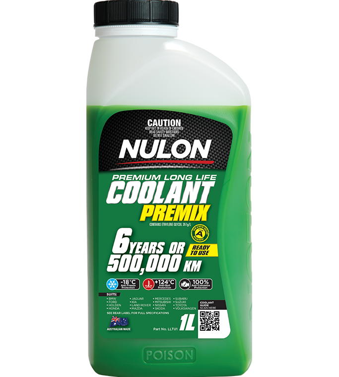 Green Premium Long Life Coolant Premix - Nulon 1L