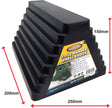 Heavy Duty Solid Rubber Pyramid Wheel Chock With Chain Eye - LoadMaster
