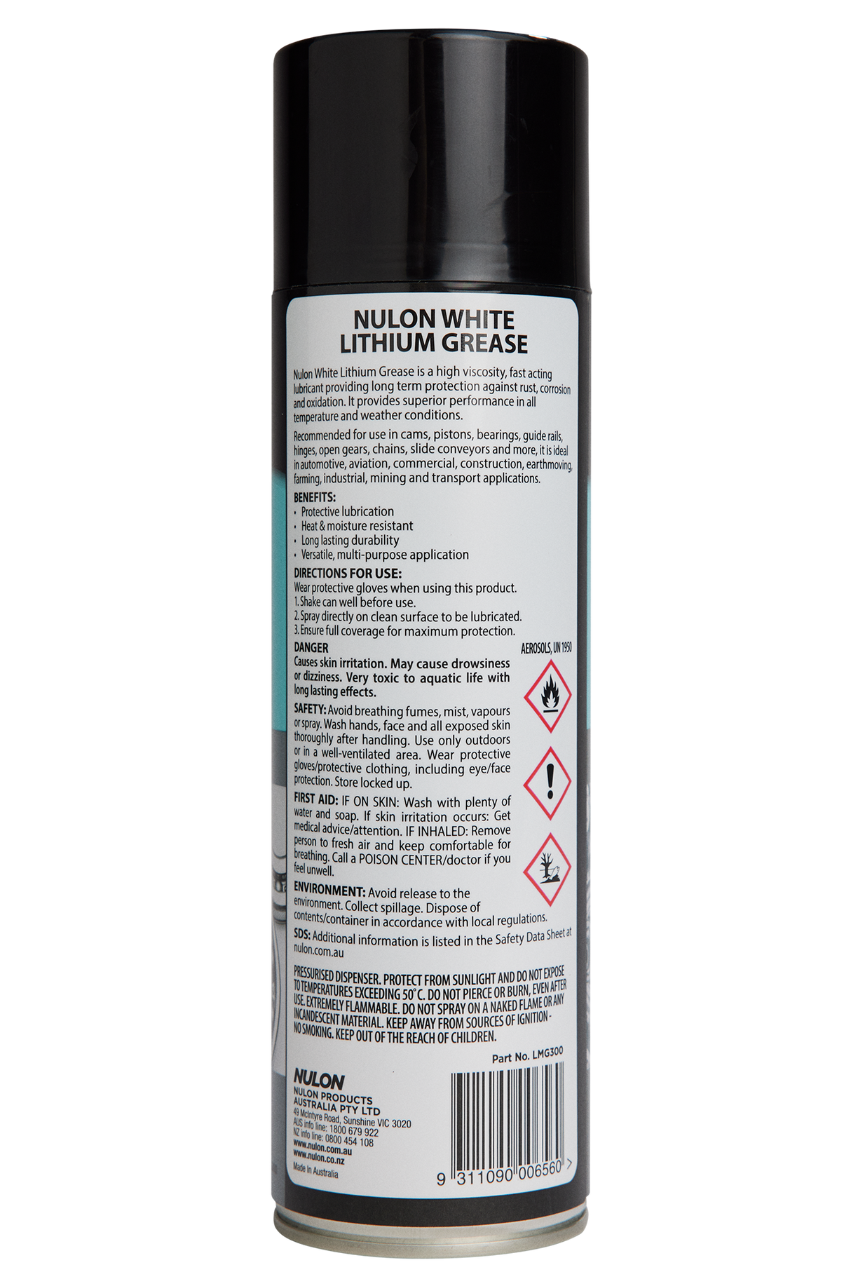 Pro-Strength White Lithium Grease 300g - Nulon