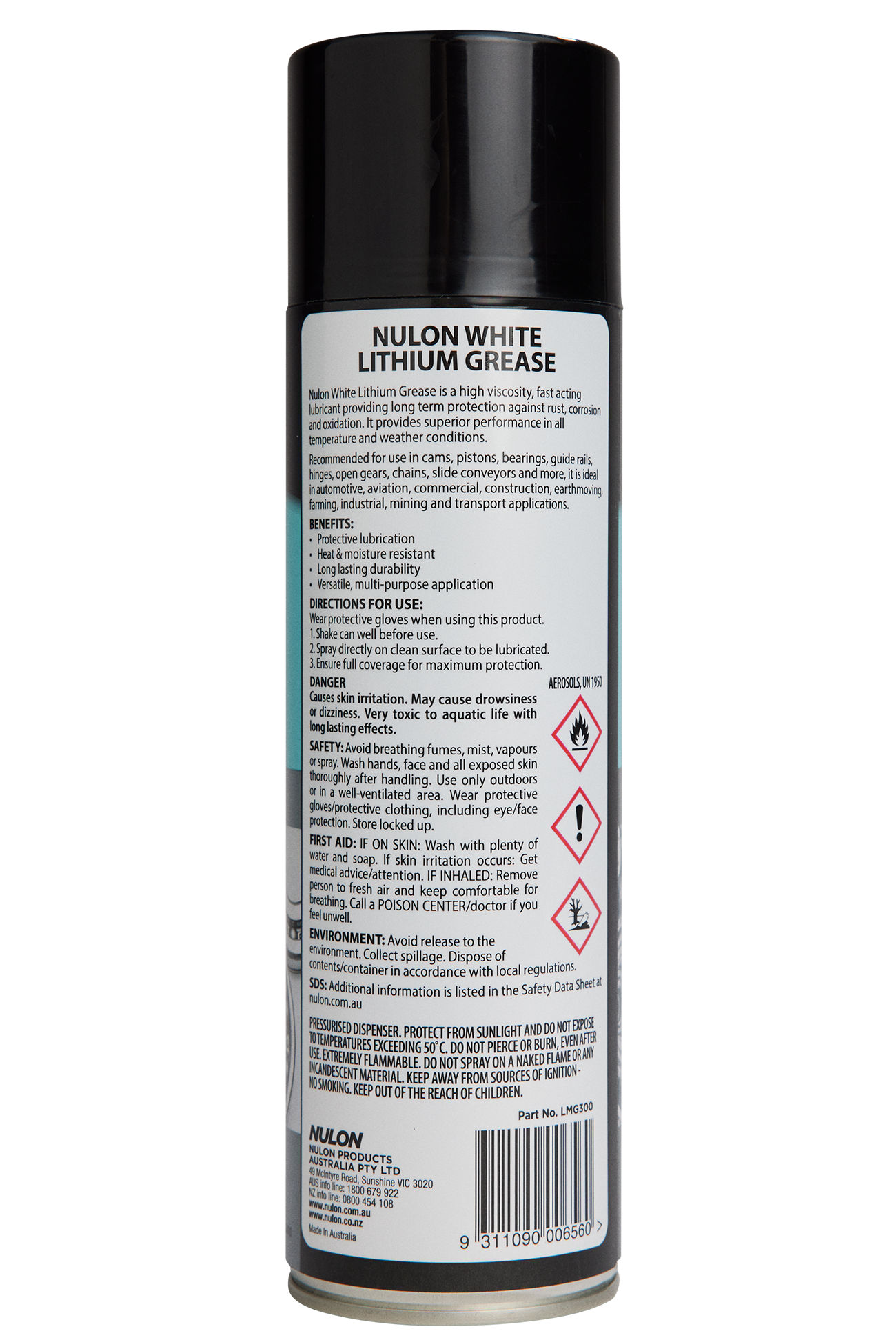 Pro-Strength White Lithium Grease 300g - Nulon