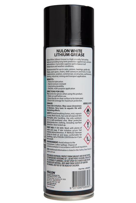 Pro-Strength White Lithium Grease 300g - Nulon