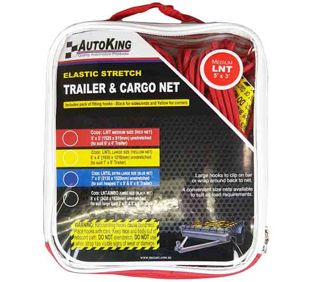 Trailer Net Elastic 5' x 3' Fits 6' x 4' Standard - AUTOKING | Universal Auto Spares