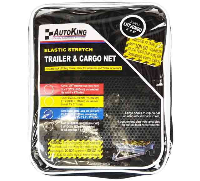 Trailer Net Jumbo Elastic 8' x 6' to Fit 10' x 8' Trailer - AUTOKING | Universal Auto Spares