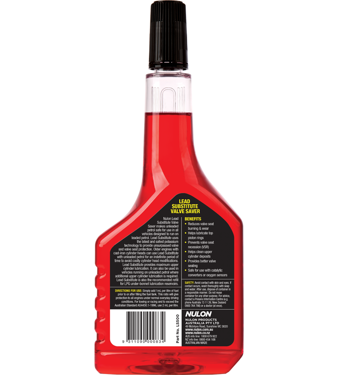 Lead Substitute Valve Saver 500mL - Nulon