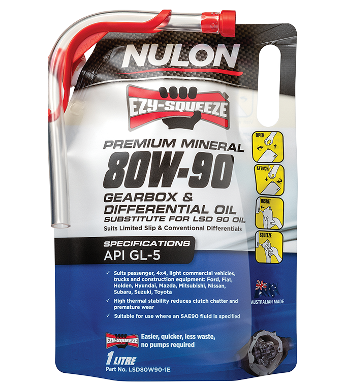 Premium Mineral 80W-90 Gearbox & Differential Oil - Nulon 1L