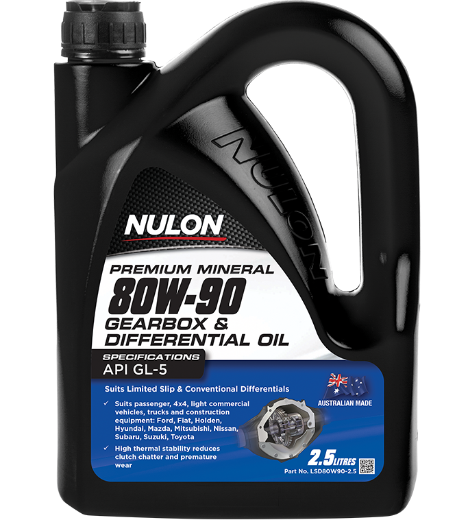 Premium Mineral 80W-90 Gearbox & Differential Oil - Nulon 2.5L