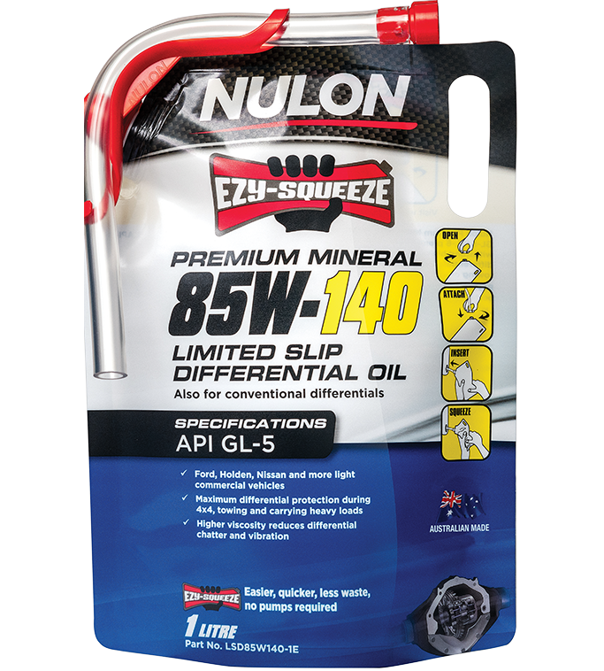 Premium Mineral 85W-140 Limited Slip Differential Oil - Nulon 1L