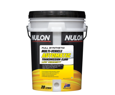 Full Synthetic Multi-Vehicle Automatic Transmission Fluid - Nulon 20L