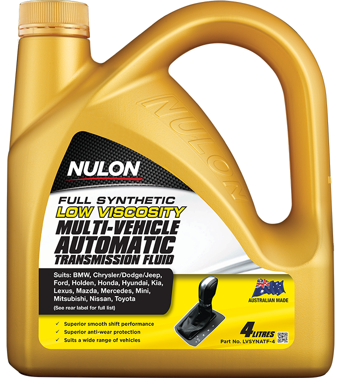Full Synthetic Multi-Vehicle Automatic Transmission Fluid - Nulon 4L
