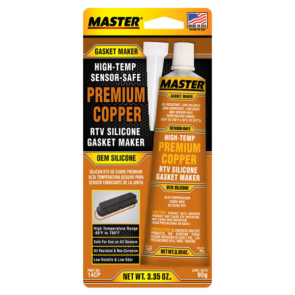 Copper Plus RVT Silicone Gasket Maker Exhaust Sealant 95g - Master