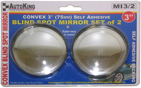 Spot Mirror 3" Round Self Adhesive Set Of 2 - AUTOKING