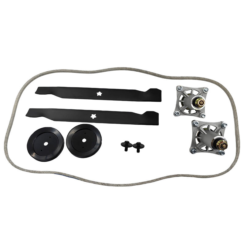 Deck Rebuild Kit Fit For 42" Husqvarna Craftsman Spindles Belt Pulley Blades MSA-006 - Machter