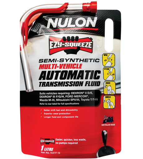 Semi Synthetic Multi-Vehicle Automatic Transmission Fluid - Nulon 1L