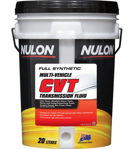Full Synthetic Multi-Vehicle CVT Transmission Fluid - Nulon 20L