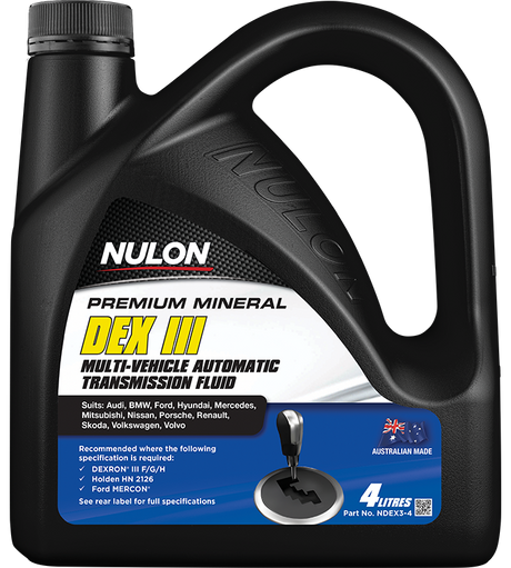 Premium Mineral Automatic Transmission Fluid - Nulon 4L