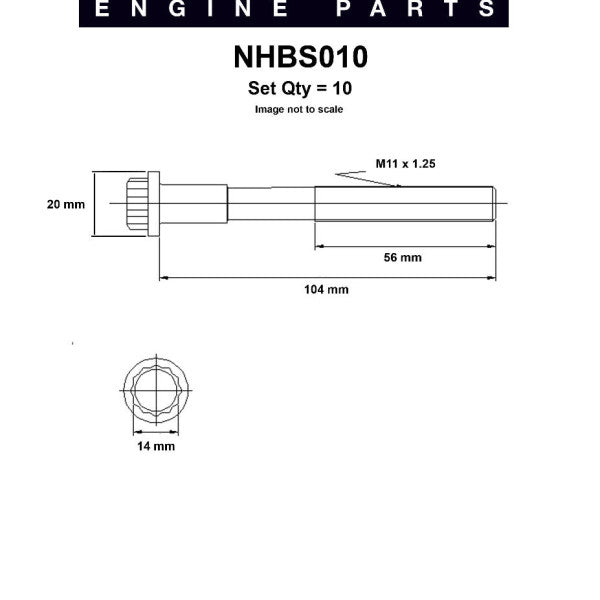 Head Bolt Set TOYOTA 1/2/3RZ-FE 2TZ 2TR NHBS010 - NASON