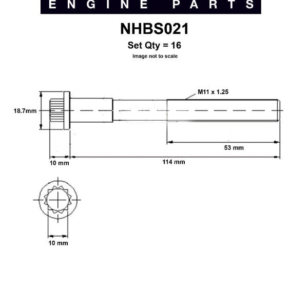 Head Bolt Set TOYOTA 3VZ-E SOHC NHBS021 - NASON