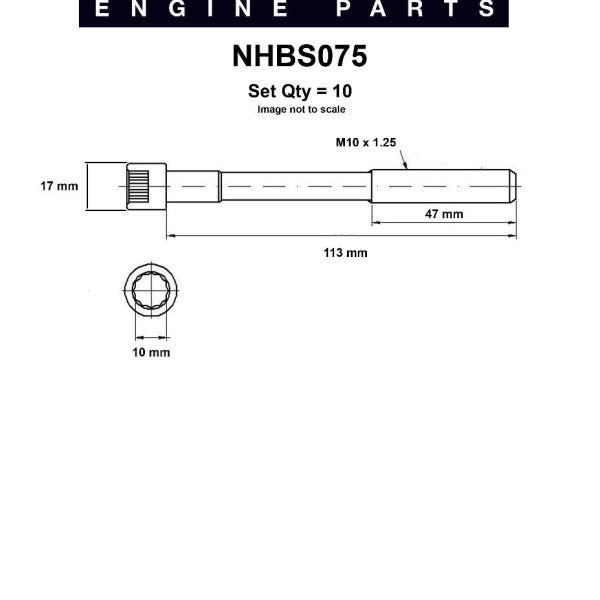 Head Bolt Set TOYOTA 4A-GE 20V NHBS075 - NASON