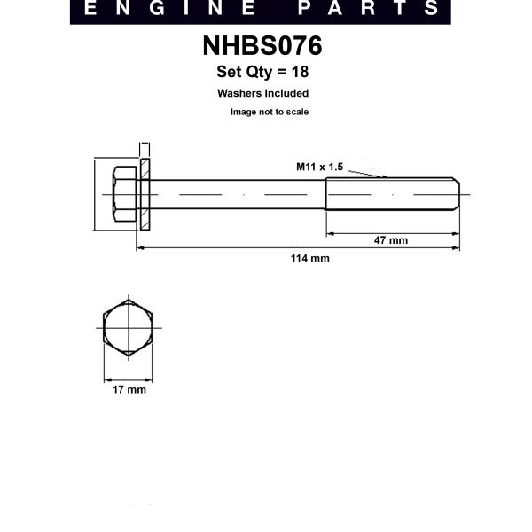 Head Bolt Set ISUZU JACKAROO 4JX1T 4JJ1-TC NHBS076 - NASON