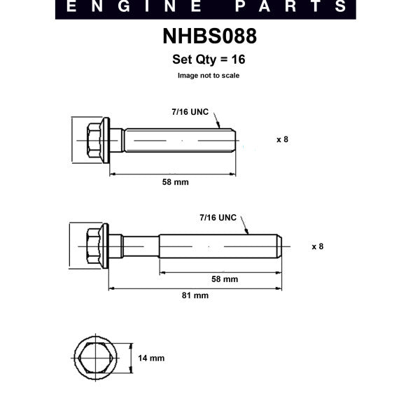 Head Bolt Set HOLDEN 3.8 V6 VS VU VT VY95-04 NHBS088 - NASON