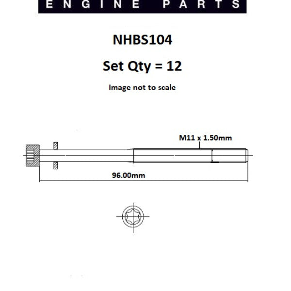 Head Bolt Set SEAT ABD ABS ADS AUDI NHBS104 - FAI