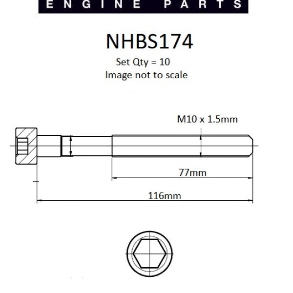 Head Bolt Set NISSAN CR14DE VCT DOHC 16V NHBS174 - NASON