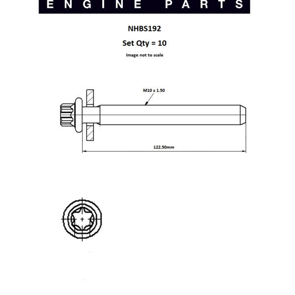 Head Bolt Set CITROEN PEUGEOT TU5JP4 NFU NHBS192 - FAI