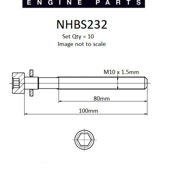 Head Bolt Set NISSAN KA24DE DOHC 16V NHBS232 - NASON