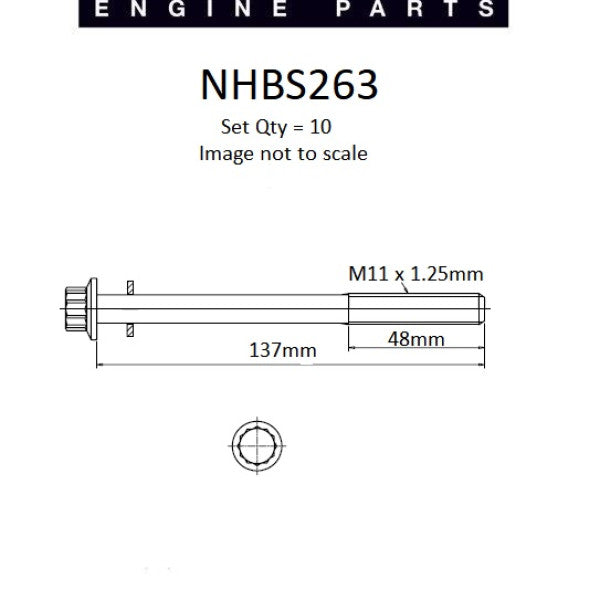 Head Bolt Set SUZUKI J20B J24B NHBS263 - NASON