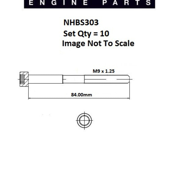 Head Bolt Set DAIHATSU K3-VE NHBS303 - FAI