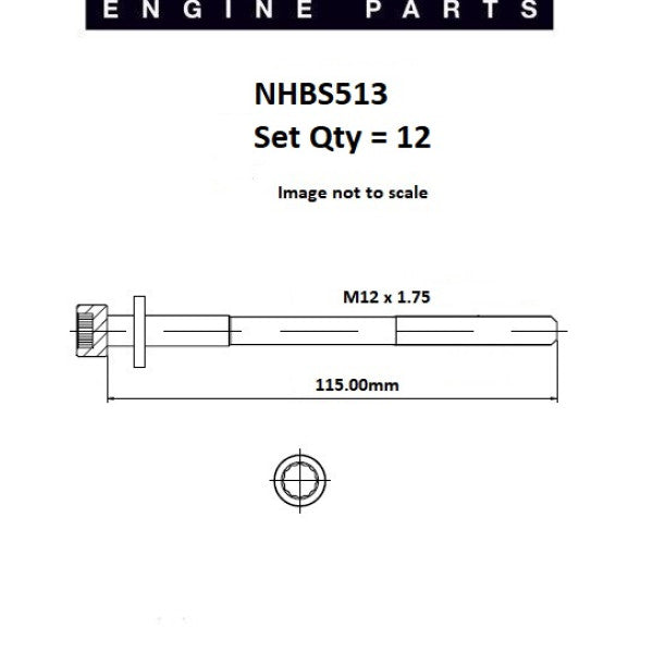 Head Bolt Set VW Audi AUF AVR AYC AAF ACU NHBS513 - FAI