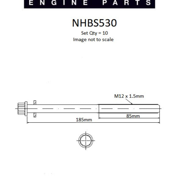 Head Bolt Set HOLDEN Z20S1 SOHC 16V DIESEL NHBS530 - NASON