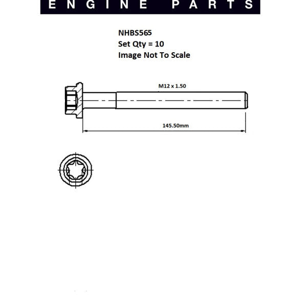 Head Bolt Set CITROEN PEUGEOT XUD11 NHBS565 - FAI