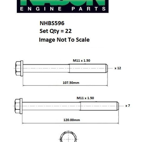 Head Bolt Set PEUGEOT XD3T NHBS596 - PAYEN